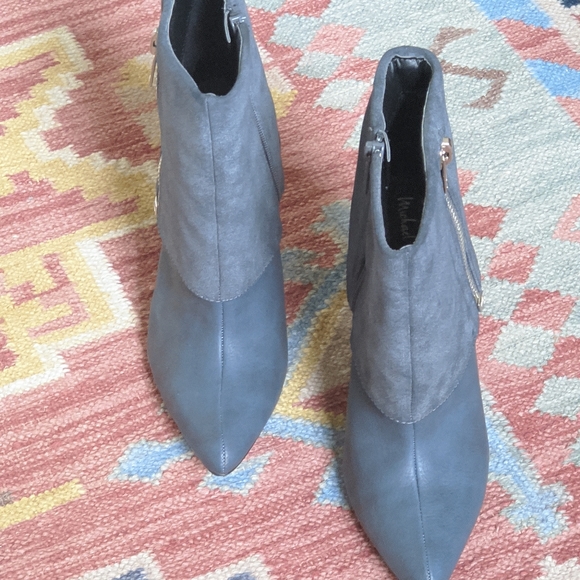 Michael Antonio Deep Blue Gray Madeira Bootie Heel - Picture 9 of 12